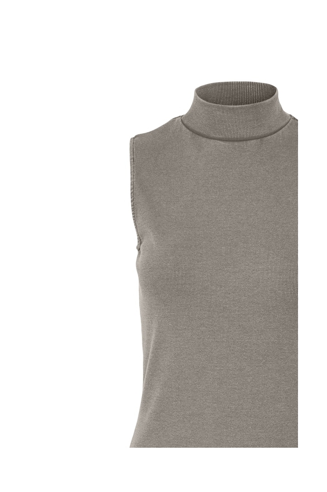 VMJANE SL WASHED HIGHNECK DRESS JRS 10317157 Moon Rock